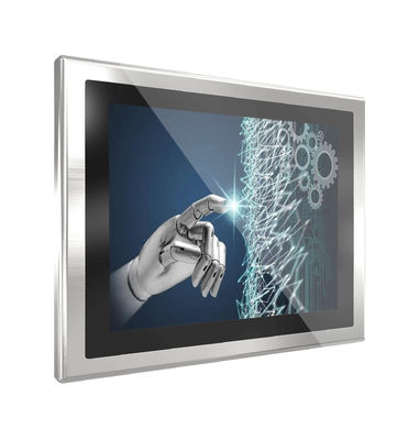 Waterproof 10.4'' IP69K Stainless Steel Chassis PCAP Touch Monitor Display with AR/AG/AF Protective Glass