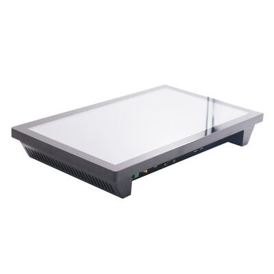 23.8 Inch Fanless Zero Bezel PCAP Touch Panel PC, IP65 Front Panel All-in-One Industrial Touch Computer