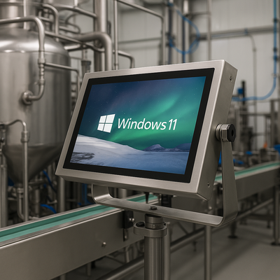 21.5" IP69K Panel PC Stainless Steel Yoke Mount Waterproof Panel PC industrial touch screen computer